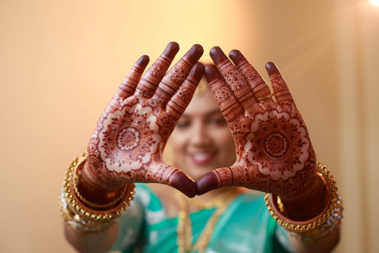 Closeup mehendi design
